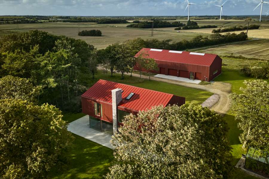 Ein Haus so rot, dass Snoopy davon „träumen“ würde,